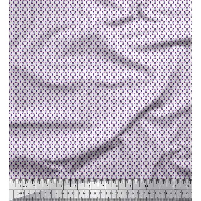 Soimoi Cotton Voile Fabric Arrow Small Decor Fabric Printed Yard 42 Inch Wide