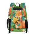 thumbnail image 3 of Large Clear PVC Backpack Heavy Duty See Through Backpack for Adults Work Travel, Autumn Scarf Fox Printed 12L, 3 of 8