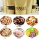 thumbnail image 2 of 100 bolsas de papel kraft con ventanas, bolsas con cremallera vertical, utilizadas para empacar galletas y bocadillos, 12*20 + 4 ventanas de cuero kraft esmerilado, 28 seda JAMW Sencillez, 2 of 5