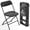 Black, variant on HaiNova Plastic Folding Chair 6 Pack, Portable Comfortable Event Chair, Capacity 350 lb, Indoor/Outdoor Dual-Use Seating for Various Occasions, White