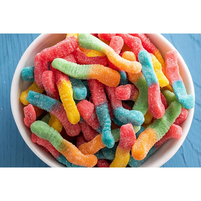 Trolli, Sour Brite Crawlers Candy Bag, 5 Lb, Sour Gummy Worms