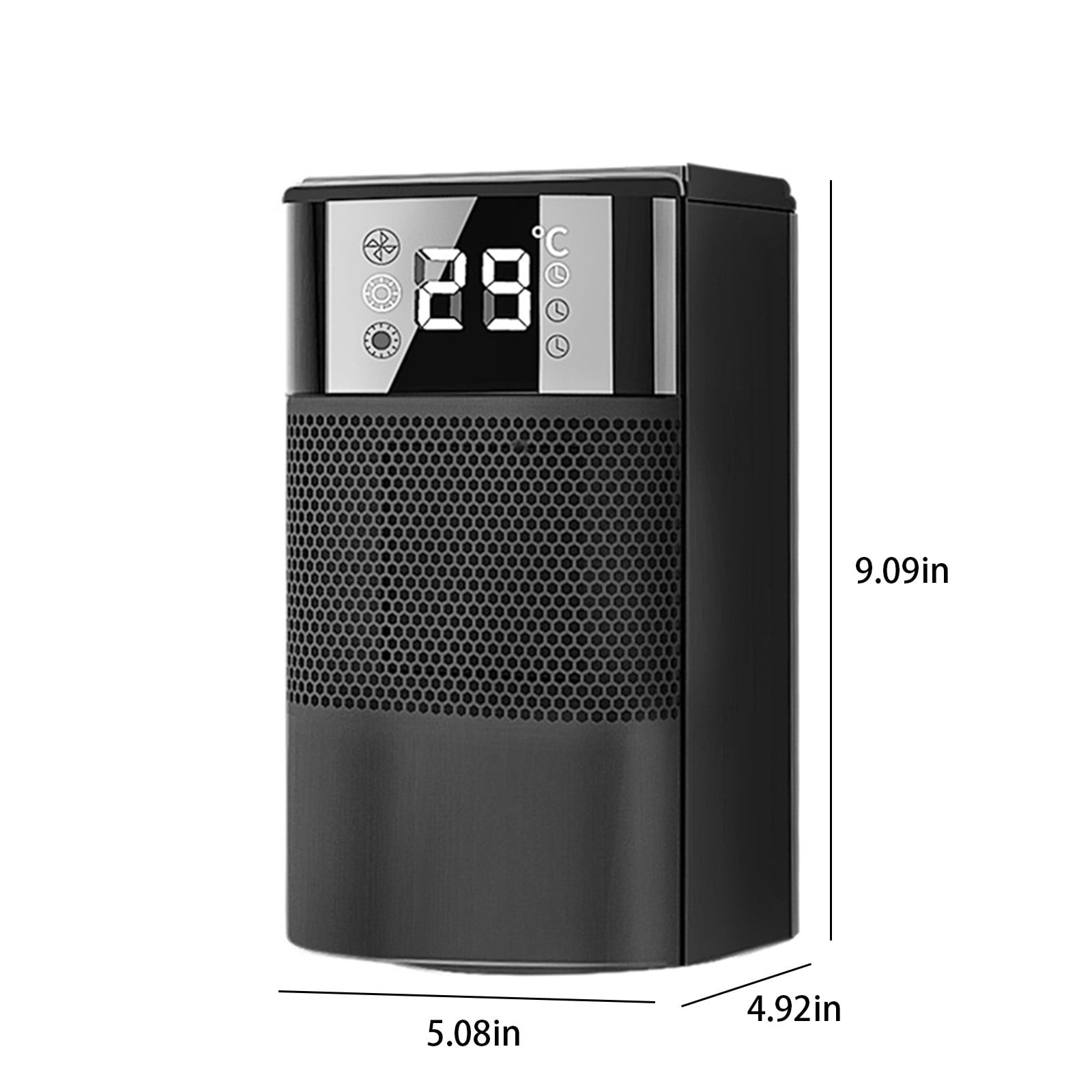 XZNGL Small Space Heater with Thermostat Small Space Heater, 60°  Oscillating Electric Heater for Indoor Use, Digital Thermostat, 3 Modes,  12H Timer, Portable Personal Heater Ceramic Heater Quick | Walmart Canada