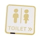 thumbnail image 1 of Letrero cuadrado de acrílico para baño, 12 cm, accesorio para puerta, decoración Estilo B, 1 of 9
