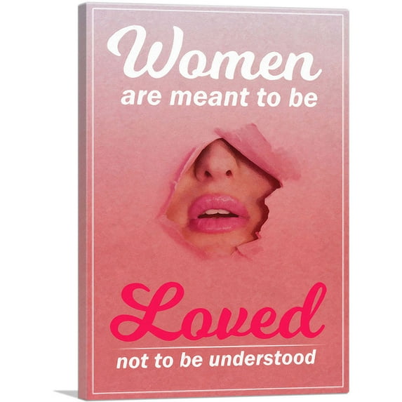 ARTCANVAS Women Are Meant to Be Loved Canvas Art Print - Size: 26" x 18" (1.50" Deep)