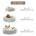 thumbnail image 7 of OYANTEN Fluffy Cat Beds for Large Cats Small Dogs Machine Washable Misty Gray/20in, 7 of 7