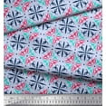 thumbnail image 2 of Soimoi Rayon Fabric Dot & Swirl Artistic Printed Fabric 1 Yard 42 Inch Wide, 2 of 3