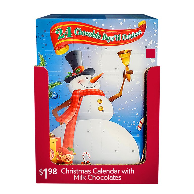 Albert Santa Christmas Advent Calendar - 24 Milk Chocolates