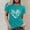 Mint Green, variant on Graphic Tees for Women Casual Women's T Shirts Short Sleeve Crew Neck Graphic Print Everyday Comfort And Style For Daily Wear Gray M