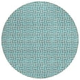 thumbnail image 2 of Addison Rugs Chantille Indoor/Outdoor Transitional Geometric Teal Washable Round Rug, 8' x 8', 2 of 6