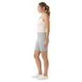 thumbnail image 2 of Women's Cotton 15 Inch Outseam Shorts with 2 Side Pockets, Navy Medium, 3-Pack, 2 of 6