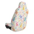 thumbnail image 4 of Lsque Flower Color Rabbit Pattern Car Seat Covers for Front Seats , Waterproof Seat Covers for Cars, Sporty Front Seat Covers,Car Seat Cover Protector Front Seats, 4 of 5