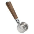 thumbnail image 3 of ZOUSSIQI 51mm Portafilter 2 Ears Bottomless Coffee Handle Stainless Steel for Delonghi ECO310 Black Rosewood JU316-96451, 3 of 13