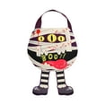 thumbnail image 4 of Xiwaer Halloween Candy Bag Reusable Non-Woven Tote Bags Candy Yellow, 4 of 7