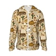 thumbnail image 2 of Uemuo Wild West Cowboy Pattern Women's Full Zip UPF 50+ Sun Protection Hoodie Jacket Long Sleeve Sun Shirt Hiking Outdoor Performance with Pockets-3X-Large, 2 of 9