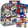 Marvel Spider-man School Supplies Set ~ 6 Pc Marvel Avengers Spiderman School Set with Notebook, Pencil Bag, Folders, Stickers, And More! (Marvel Spiderman School Supplies)