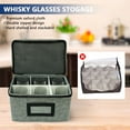 thumbnail image 2 of Storage Box for Glencairn Whisky Glass,6 Whiskey Glasses Holder for Organizer, Fully-Padded Inside with Sturdy Construction, Packing Boxes with Dividers for Moving - Perfect Whiskey Gift, 2 of 6