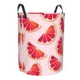 thumbnail image 2 of XMXT Collapsible Laundry Basket, Pink Grapefruits Illustration Polyester Waterproof Laundry Hamper, 62L, 2 of 8