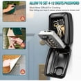 thumbnail image 2 of Caja de seguridad portátil con combinación, caja fuerte con código reiniciable para almacenamiento seguro, solución de gestión de llaves digital y ultrarresistente ideal para el hogar y la oficina,, 2 of 5