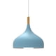 thumbnail image 1 of Lampara De Techo Colgante Macaron Retro Con Madera 30 Cm de Diámetro ilios innova  Azul, 1 of 9