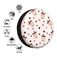 thumbnail image 4 of Fotbe Milk Tea Funda de Llanta de Repuesto con Estampado, Engrosada, Ajuste Universal para Jeep, Remolque, RV, SUV, Camión-15 inch, 4 of 6