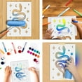 thumbnail image 4 of 1Pc Stars and Snake Painting Stencil Reusable PET Painting Templates, 4 of 8