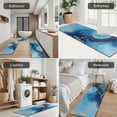 thumbnail image 5 of Blue Marble Gold Line Pattern Kitchen Rugs Sets Of 3,Kitchen Runner Rugs Non Skid Washable,Decorative Kitchen Floor Mats for Kitchen,Sink,Laundry,17"x30"+ 17"x47" + 17"x59", 5 of 6