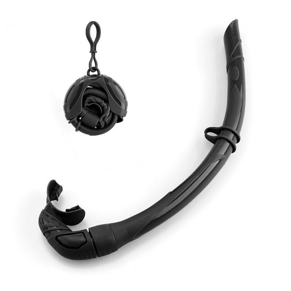 Silicone Foldable Snorkel with Storage Case for Easy Snorkeling