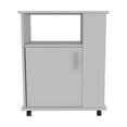thumbnail image 4 of Oslo 2 Piece Kitchen Set, Cala Kitchen Island + Kitchen Service Cart, White / Light Oak, 4 of 6