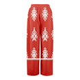 thumbnail image 7 of Jxximdong Palazzo Pants for Women, Petite High Waist Wide Leg Summer Beach Vacation Pants Boho Casual Palazzo Trousers, Red Womens Casual Trousers, 7 of 7
