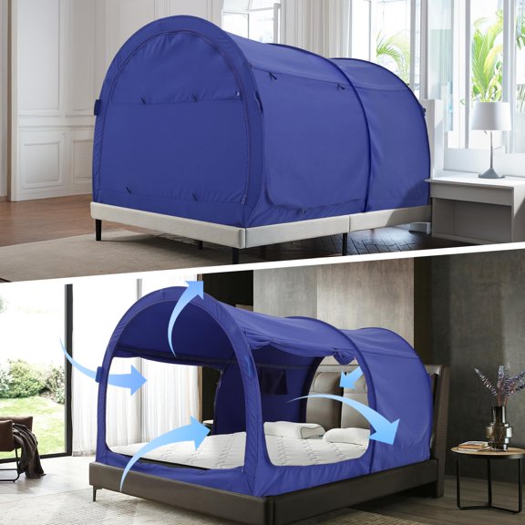 Tienda Dosel para Cama Alvantor Dream Tents Tamaño Twin Gris Estilo Cottage