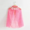 thumbnail image 4 of Byoo Toddler Girls Lace Up Cape Party Robe Long Sleeve Ruffle Neck Party Holiday Tulle Princess Cloak, 4 of 5