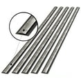 thumbnail image 2 of FASÄDE 47 in. Decorative Vinyl Divider Trim Crosshatch Silver (5 Pack), 2 of 6