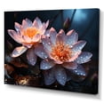 thumbnail image 2 of Designart "White Yellow Lotus landscape III" Floral Wall Art Print, 2 of 5