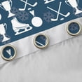 thumbnail image 4 of Homewish Teens Gamer Ice Hockey Black Out Curtains,Sport Theme Curtains Pack of 2 (42x63 Each),Ball Gamer Bedroom Curtains,Super Cozy Room Decor, 4 of 6