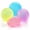 Pink, variant on Diceymbol Transparent Baseball Shaped Squeeze Ball with Peened Texture, Purple Tactile Stress Relief Accessory, Portable Sporty Fidget Item for Office Desk Decor & Daily Relaxation 2.0IN