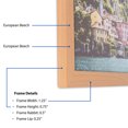 thumbnail image 3 of ArtToFrames 11x14 Inch European Beech Picture Frame, This Brown Wood Poster Frame is Great for Your Art or Photos, Comes with Regular Glass (4849), 3 of 8