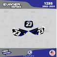 thumbnail image 3 of Kalair GFX Graphics Kit for Yamaha YZ85 (2002-2014) Evader Series, 3 of 5