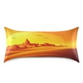thumbnail image 3 of Sunset Sketch Satin Pillowcase 20''x26'' Double-Sided Print Soft Wrinkle Resistant, 3 of 9