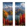 thumbnail image 2 of EGNMCR Trendy Printed Patterns With A Strong Decorative Look Light Blocking Curtains For Dorm Rooms Polyester Curtains, 2 of 6