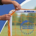 thumbnail image 3 of Park & Sun Sports 24' W x 8' H x 6' D Orange Bungee Slip-Net Replacement Goal Netting – 4" mesh Indoor/Outdoor All-Weather Soccer/Multi-Sport Net, 3 of 6