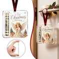thumbnail image 2 of Acrylic Christmas cash holder, Angel Christmas Cash Holder with Rolled Bill Slot and Ribbon, “A Little Christmas Blessing” Hanging Ornament for Tree, Gift Giving, 2 of 6