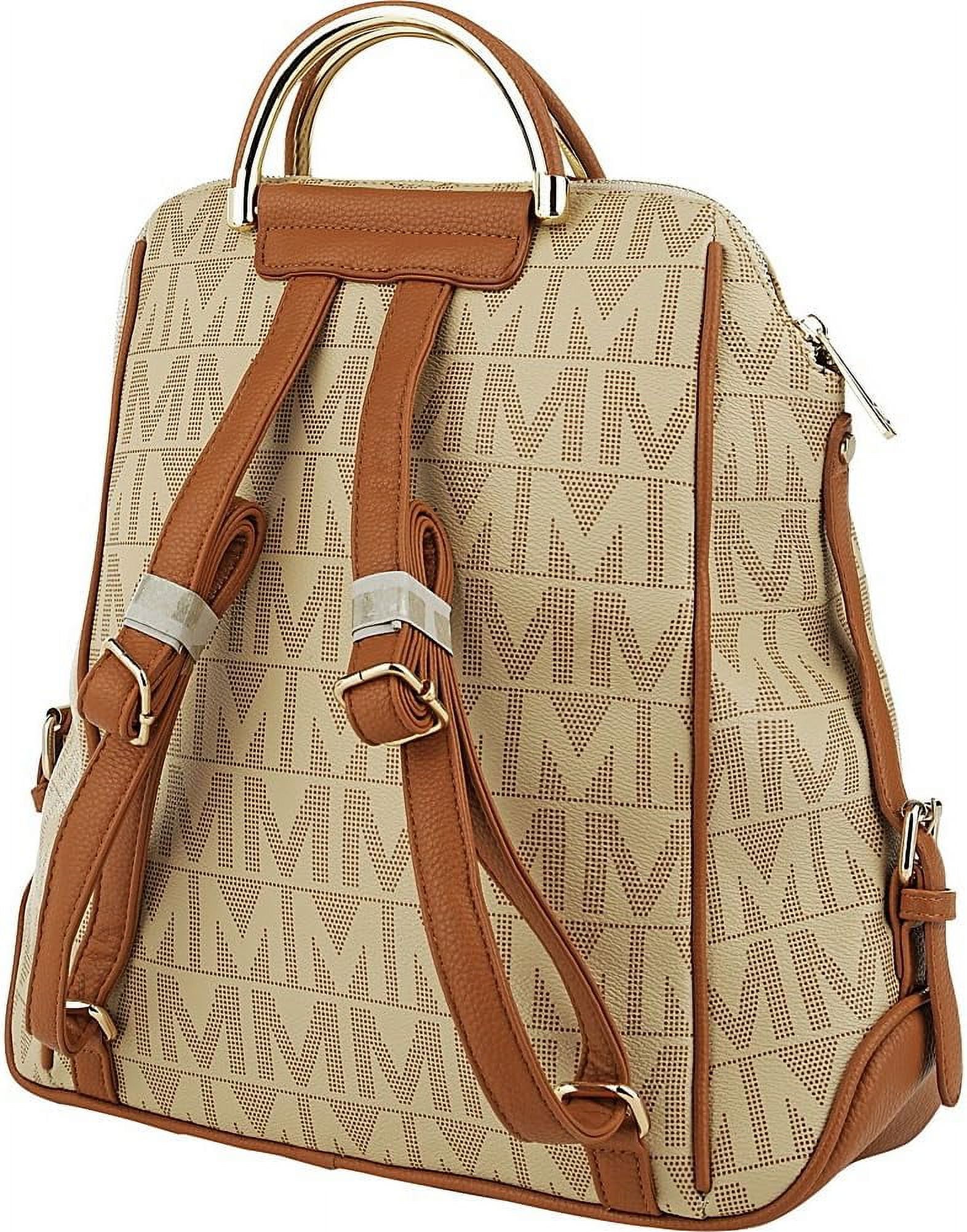 MKF Collection Cora Women's Backpack, Stylish Bookbag Purse by Mia K - Chocolate - image 4 of 6