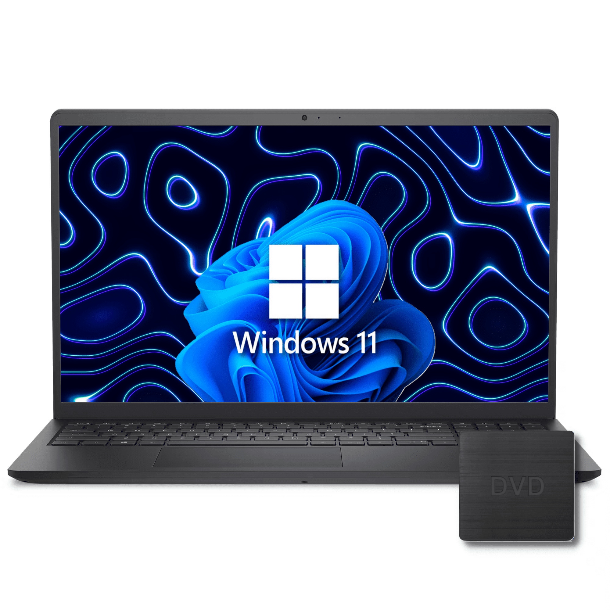 Dell 15 Business Laptop, 15.6" FHD Touchscreen, Intel 10-Core i5-1334U, 8GB RAM, 512GB NVMe SSD, HDMI, SD Card Reader, Windows 11 (Black) + External DVD Bundle