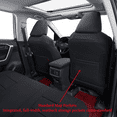 thumbnail image 5 of coverdream Rav4 Cloth Seat Covers Full Set for 2019-2024 2025 Toyota Rav4 LE,XLE,XLE Premium,Limited SUV - Washable Polyester(Black,Full Set), 5 of 8