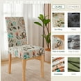 thumbnail image 4 of Chair Covers for Dining Room 4 Pack, Stretch Dining Chair Cover, Washable Spandex Kitchen Parsons Chair Slipcovers,Chair Covers for Home or Party, 4 of 6