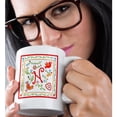 thumbnail image 2 of 3dRose, Letter N Monogram inpired by Portuguese Love Handkerchiefs tradition, 11oz Mug, 2 of 7