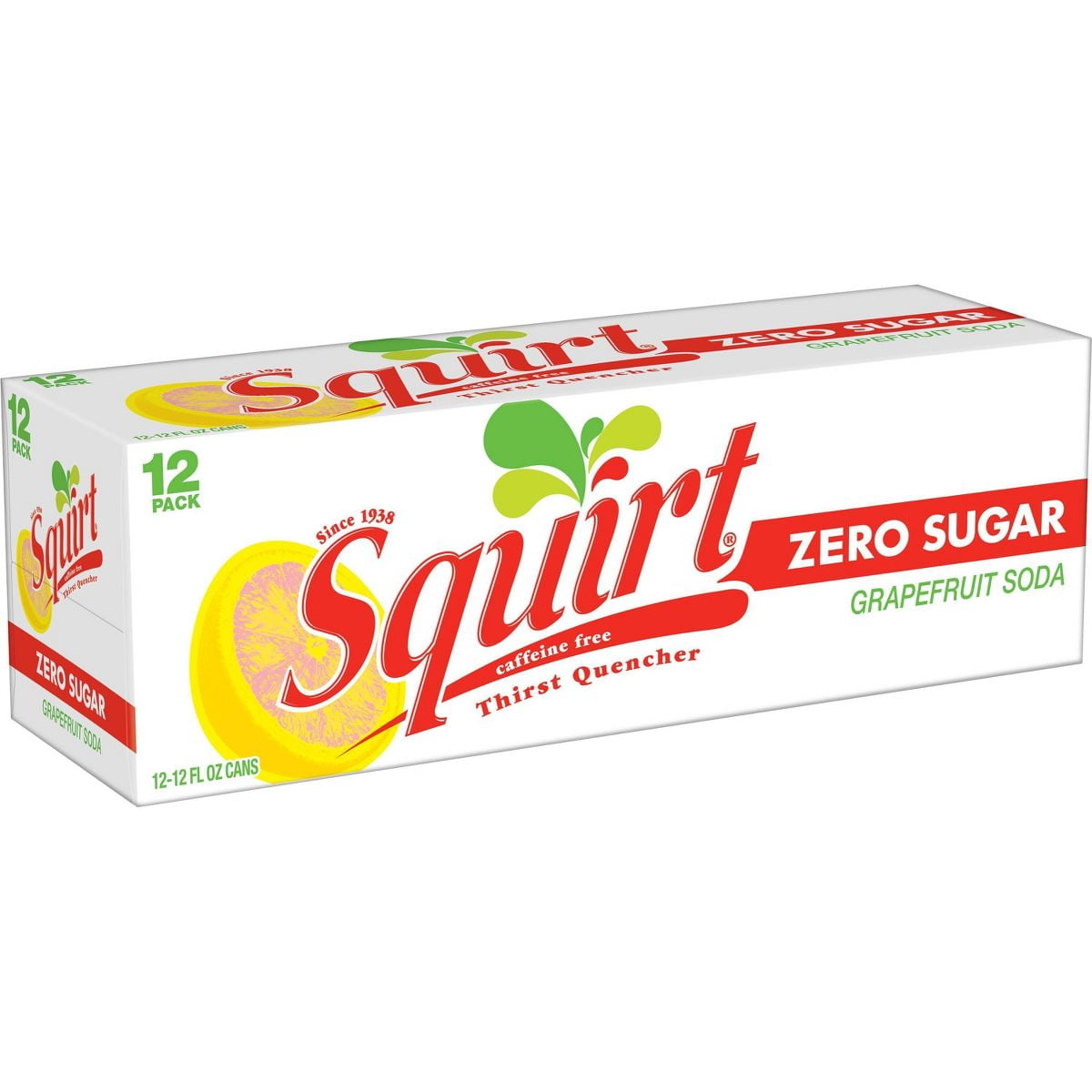 2X - Squirt Zero Sugar Grapefruit Soda - 12pk/12 fl oz Cans