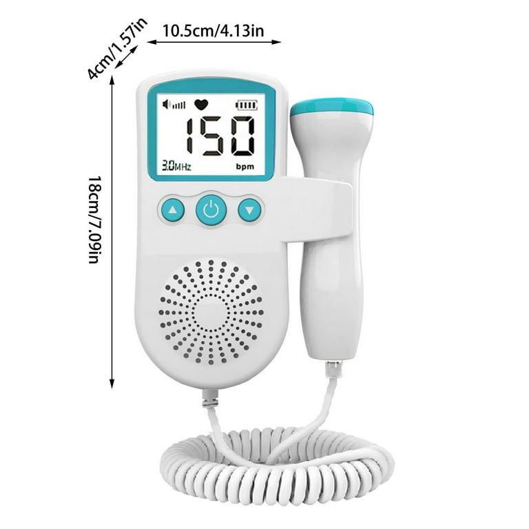 Ygdeyg Portable Heart Rate Monitor - Rechargeable & Handheld Health Tracker - Easy Home Use With Lcd Display