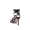 thumbnail image 3 of Jessica Simpson Jexilla Black Multi Stiletto Heeled Tie-up High Strappy Sandal (6, Black Multi), 3 of 5