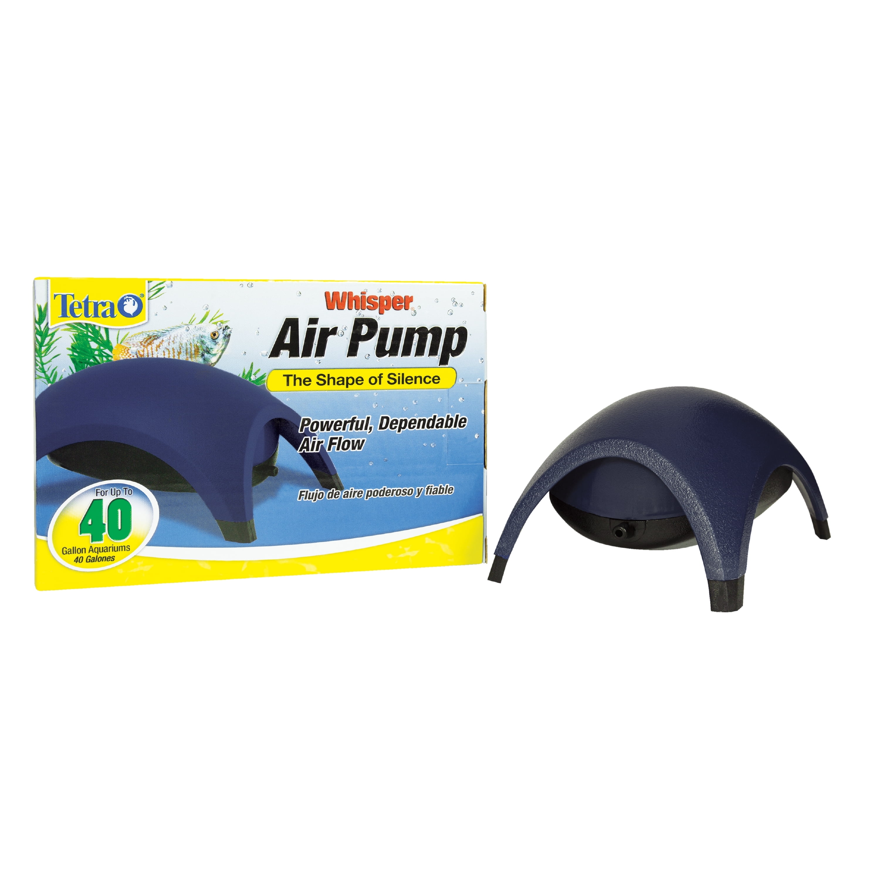 Tetra Whisper Air Pump for Aquariums 20 to 40 Gallons, Powerful Airflow, Non-UL Listed